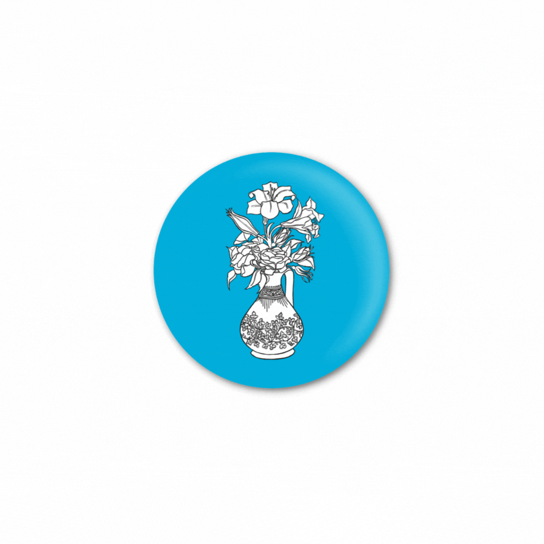 Flower Vase Pin - Brera Icons Collection