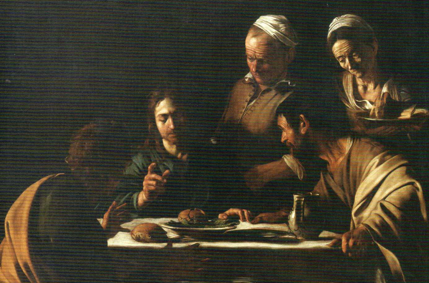 Cartolina Cena in Emmaus, Caravaggio - Bottega Brera 