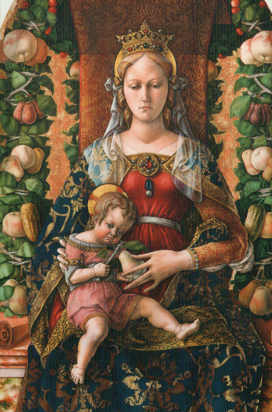 Cartolina Madonna col bambino (Madonna della Candeletta), Carlo Crivelli - Bottega Brera 