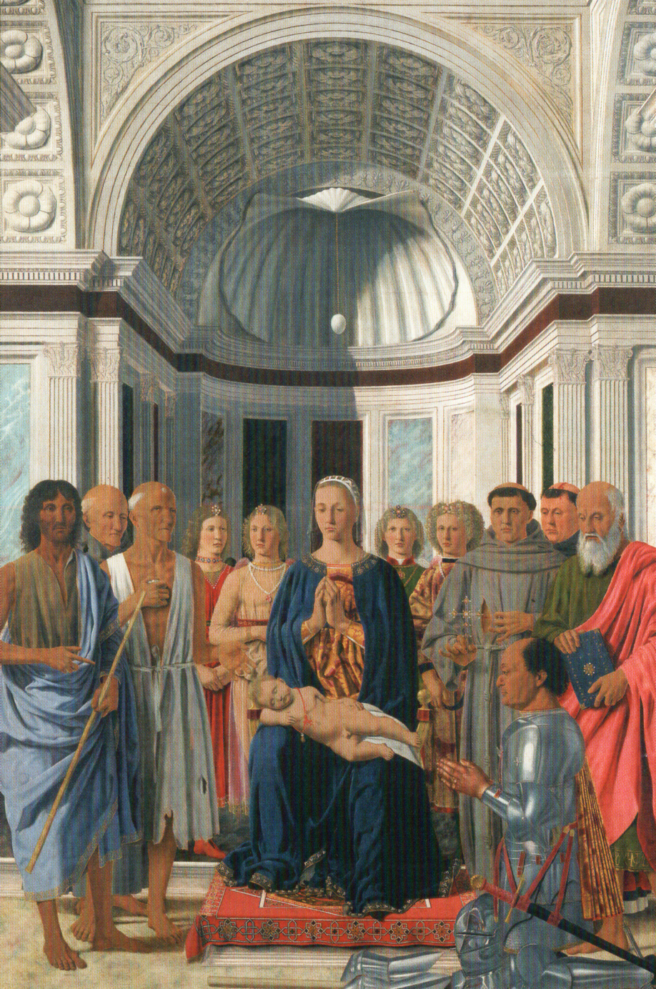 Cartolina Pala di San Bernardino, Piero della Francesca - Bottega Brera 