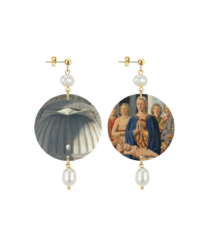 Earrings  Pala di San Bernardino Piero della Francesca, Limited Edition