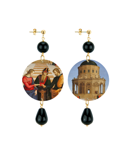 Earrings Sposalizio della Vergine Raffaello Sanzio, Limited Edition