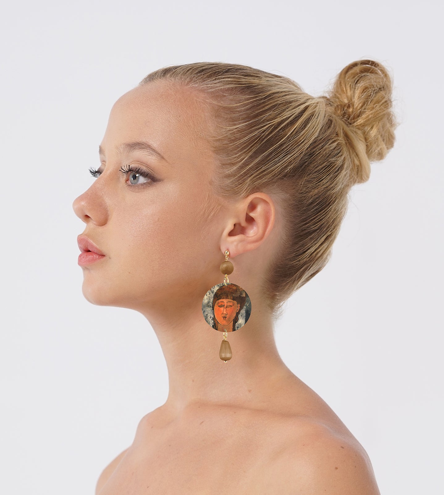 Earrings  Enfant gras Amedeo Modigliani, Limited Edition